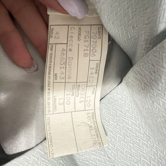 Giorgio Armani Jacket Womens 42 Blazer Braided Tie Closure Italy Luxury Designer - Picture 7 of 7